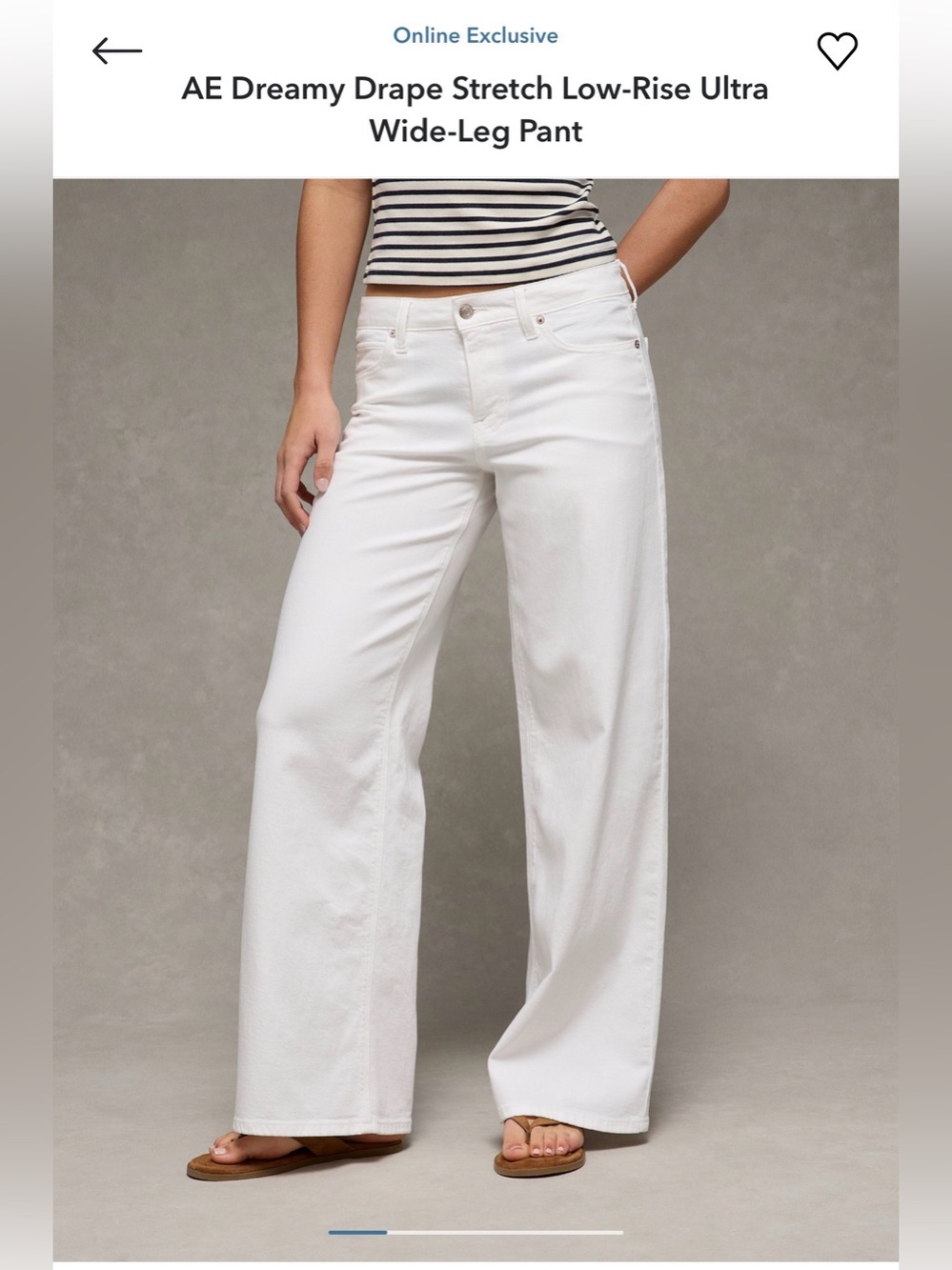 AE Dreamy Drape Stretch Low-Rise Ultra Wide-Leg Pant